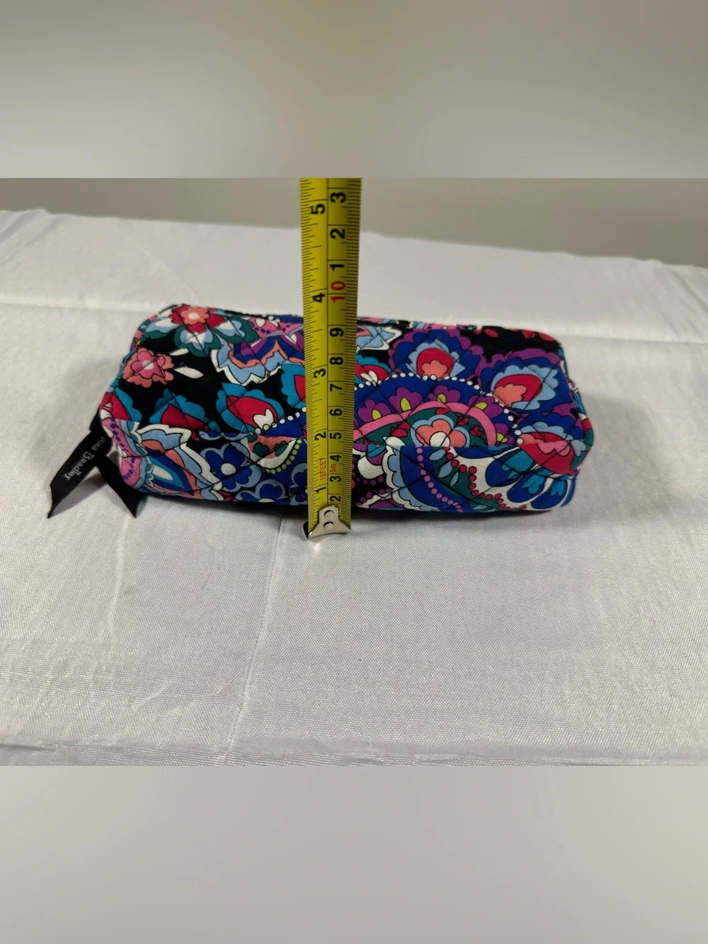 Quilted Paisley Cosmetic Pouch - Multicolor